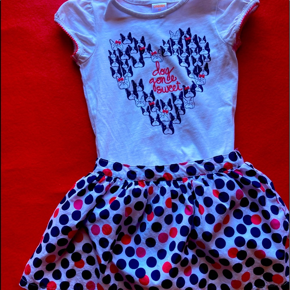 Gymboree Doggie Outfit 3T,  Very cute! Valentine’s Beauty!